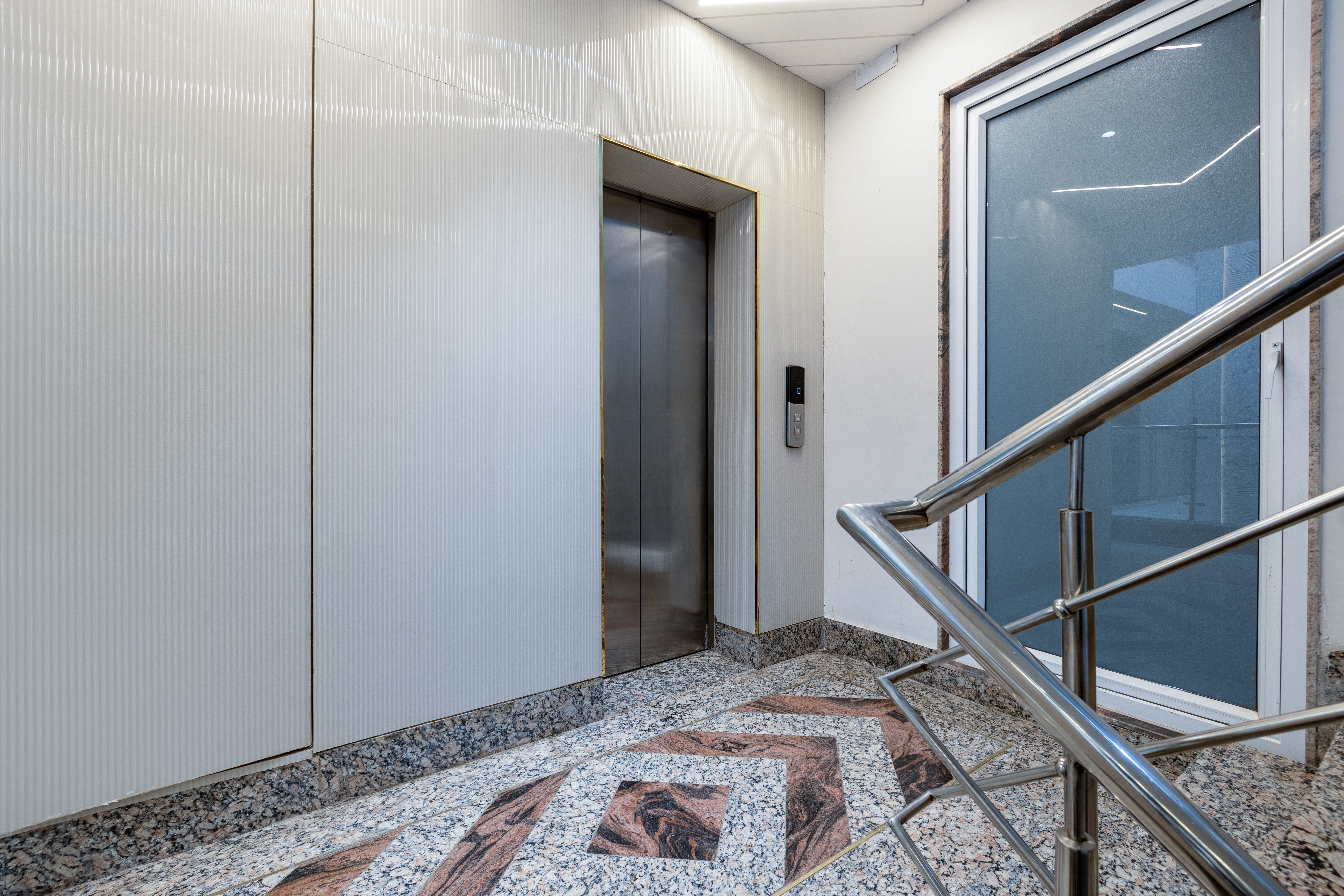 Hotel Lift and Hallway